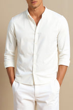 Lachlan | Cotton Linen Long Sleeve Shirt