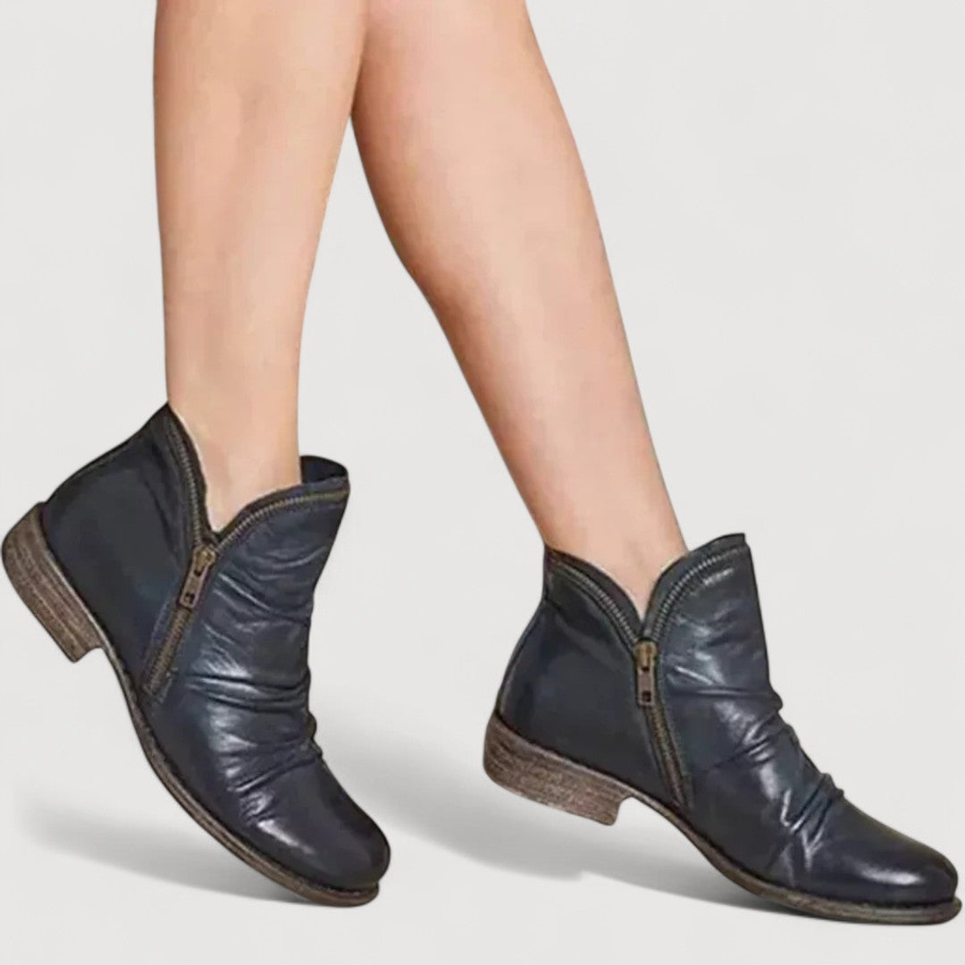 Mia | COMFORT ZIP ANKLE BOOTS