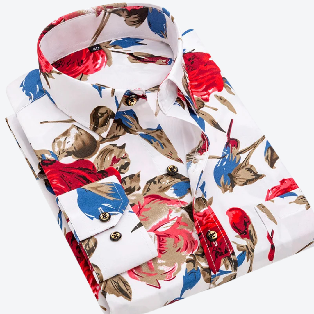 Elijah | Nautical Print Shirt