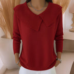 Jennifer™ | Knit Sweater with Soft Collar aud
