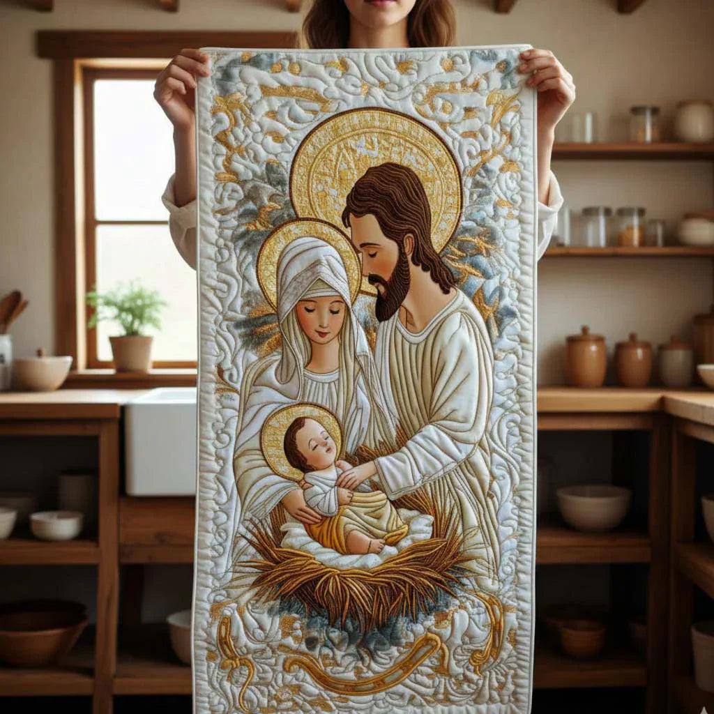 Light of Bethlehem Quilted Table Runner