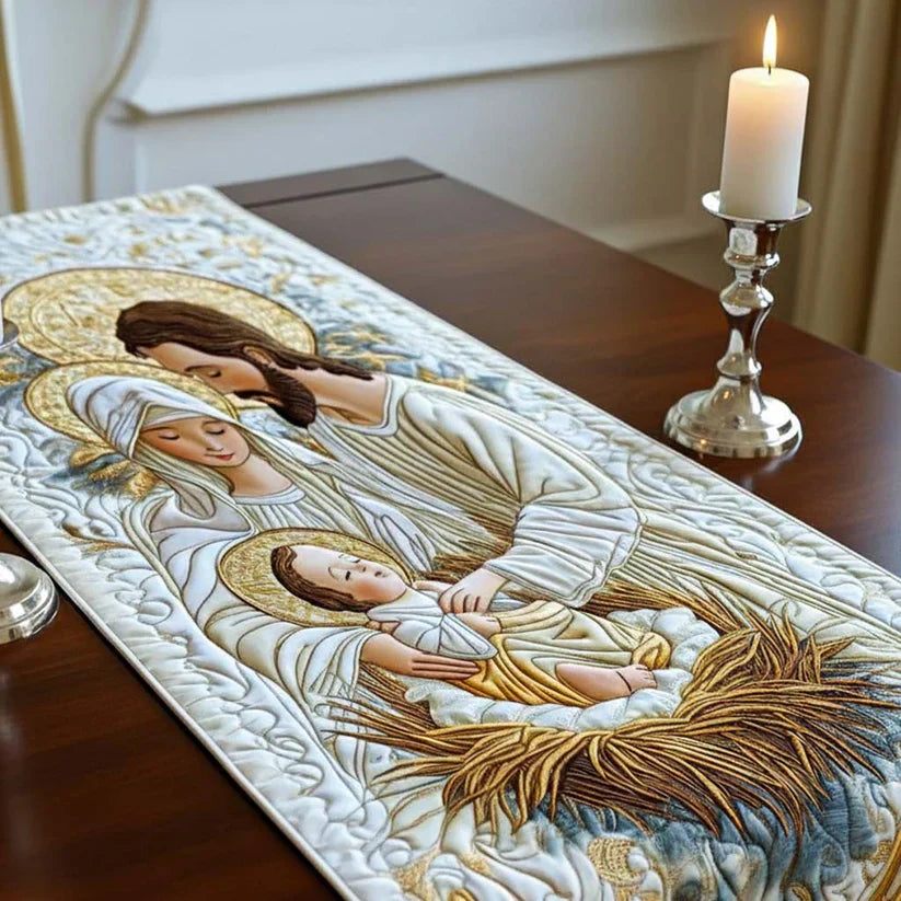 Light of Bethlehem Quilted Table Runner