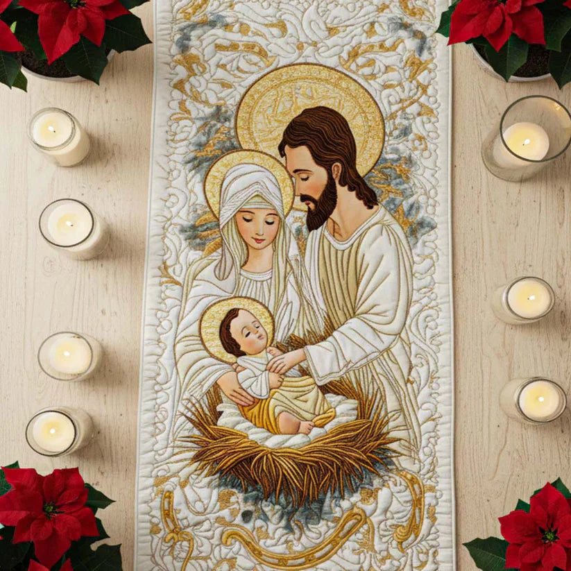Light of Bethlehem Quilted Table Runner