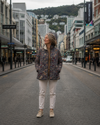 Grace | Veste Matelassée avec Imprimé Floral Vintage