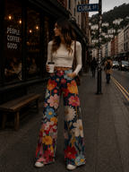 Zoe | Wide-Leg Floral Print Pants