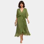 Faith | Chiffon Dress with V-Neck