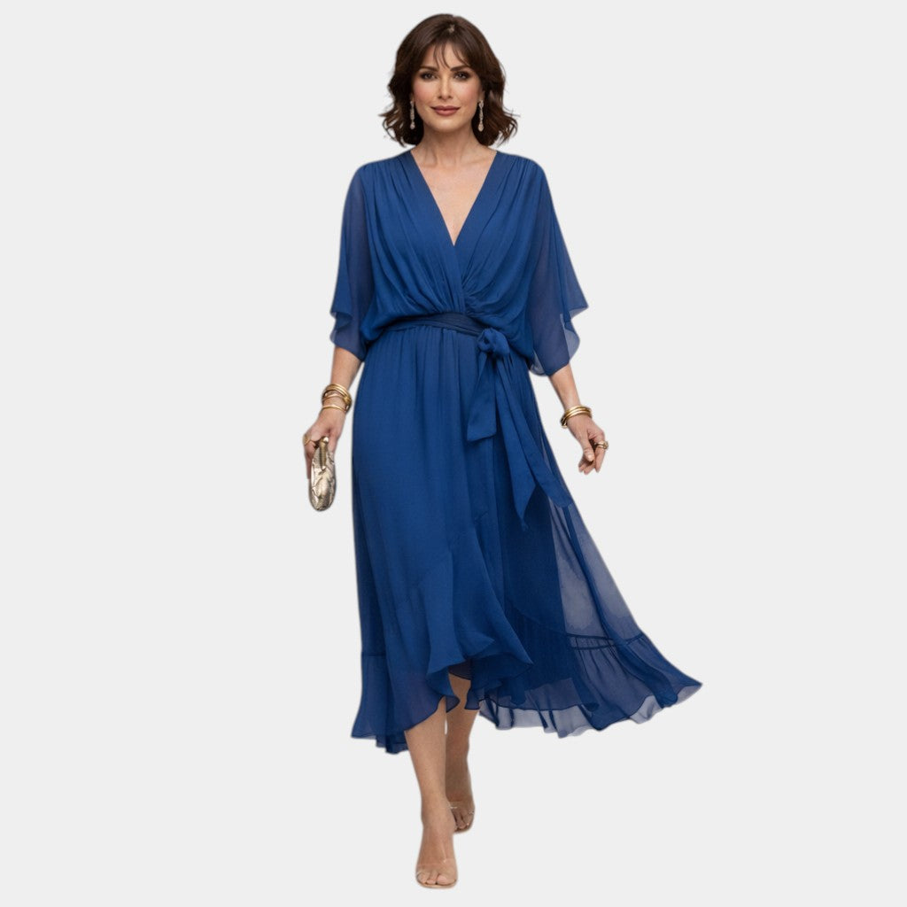 Faith | Chiffon Dress with V-Neck