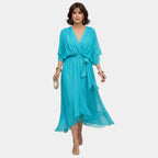 Faith | Chiffon Dress with V-Neck
