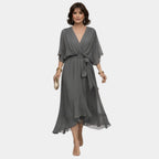 Faith | Chiffon Dress with V-Neck