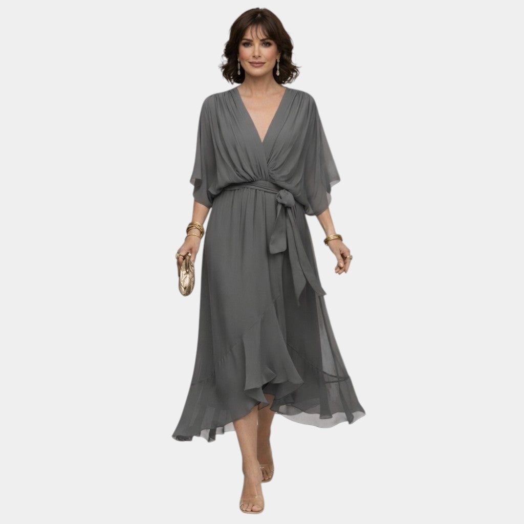 Faith | Chiffon Dress with V-Neck