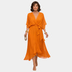 Faith | Chiffon Dress with V-Neck