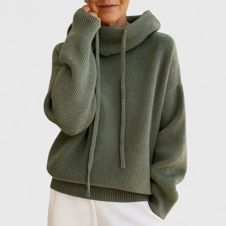 Zoe | Cozy Sweater with High Collar and Hood