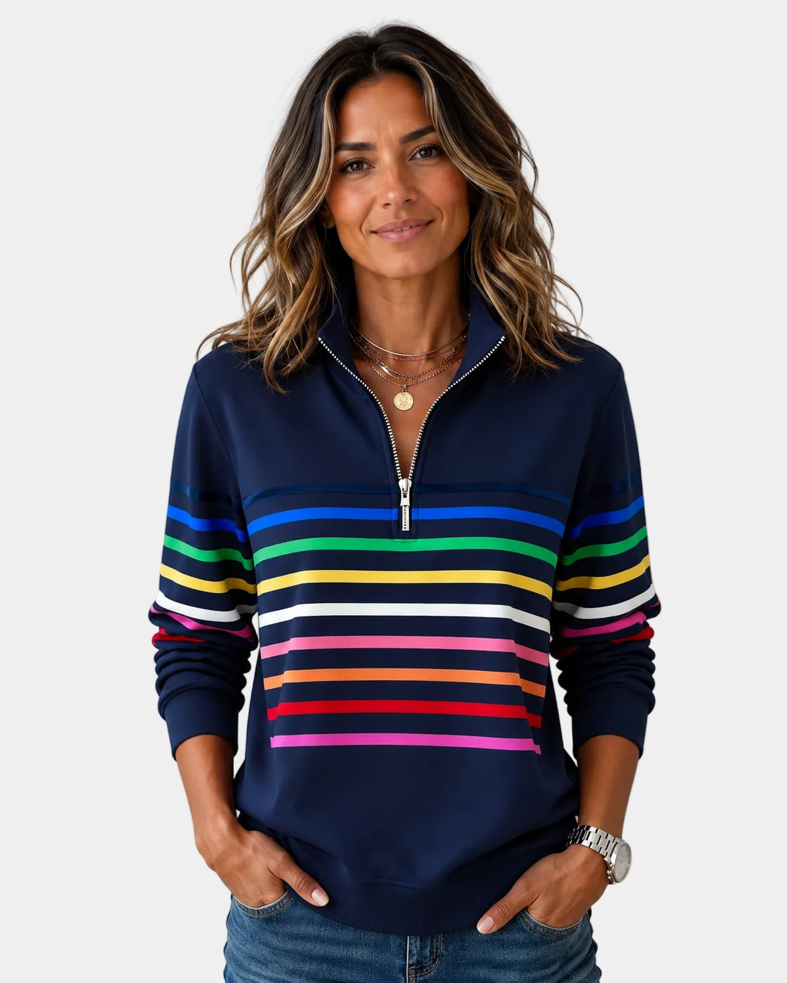 Shania | Comfortable Striped Sweater