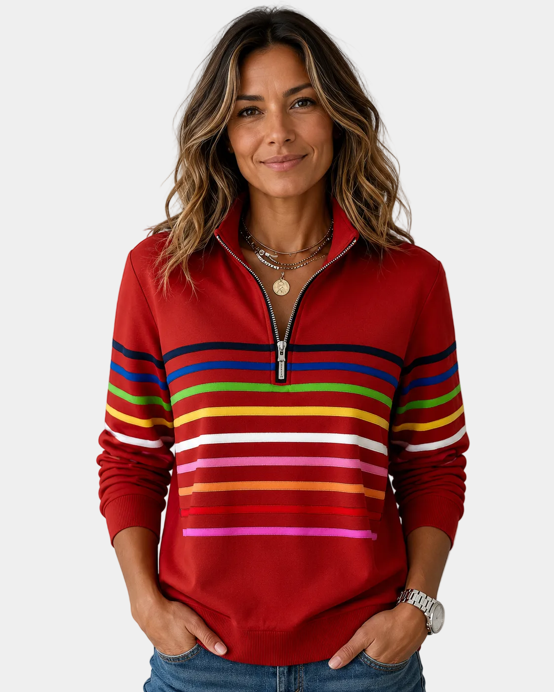 Shania | Comfortable Striped Sweater