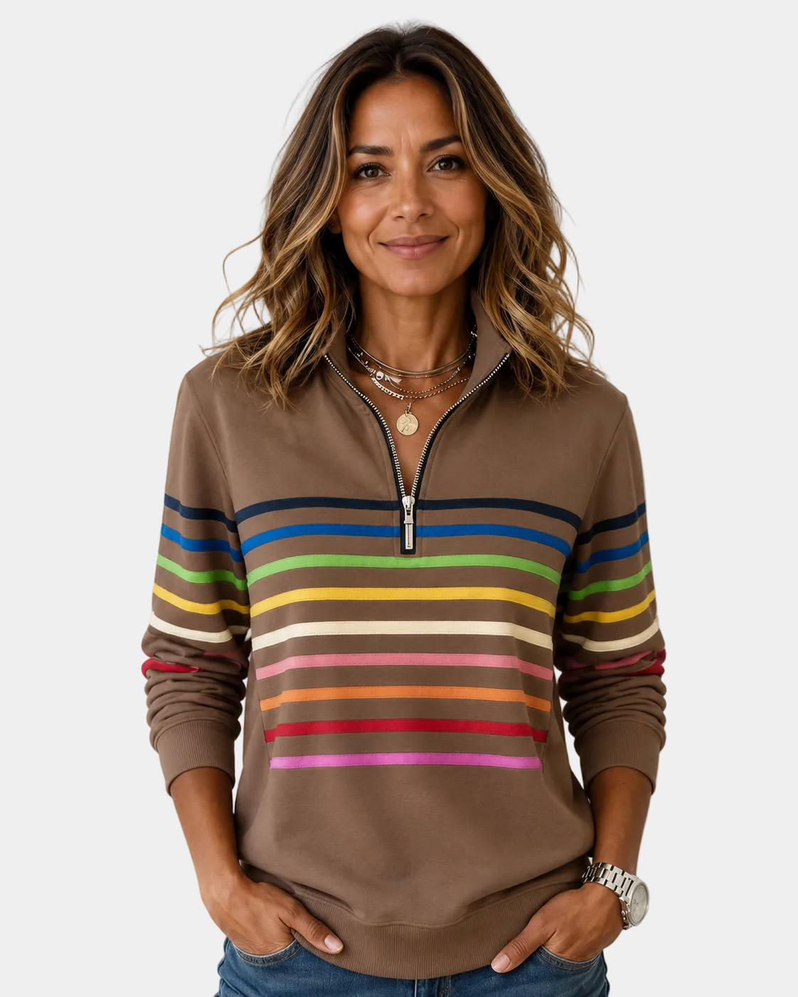 Shania | Comfortable Striped Sweater