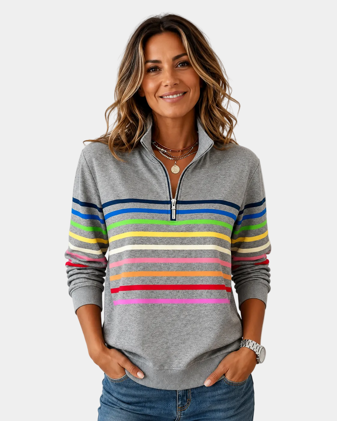 Shania | Comfortable Striped Sweater