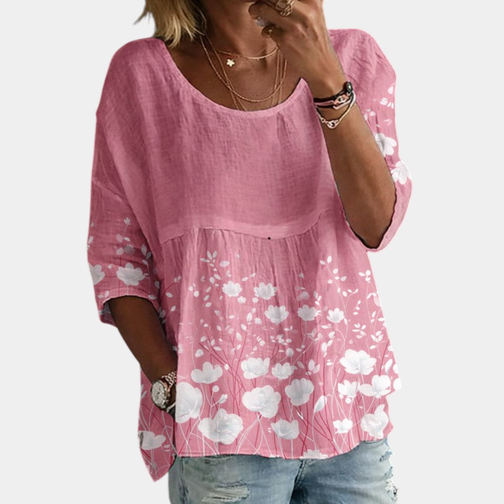 Maya | Embroidered Floral Blouse