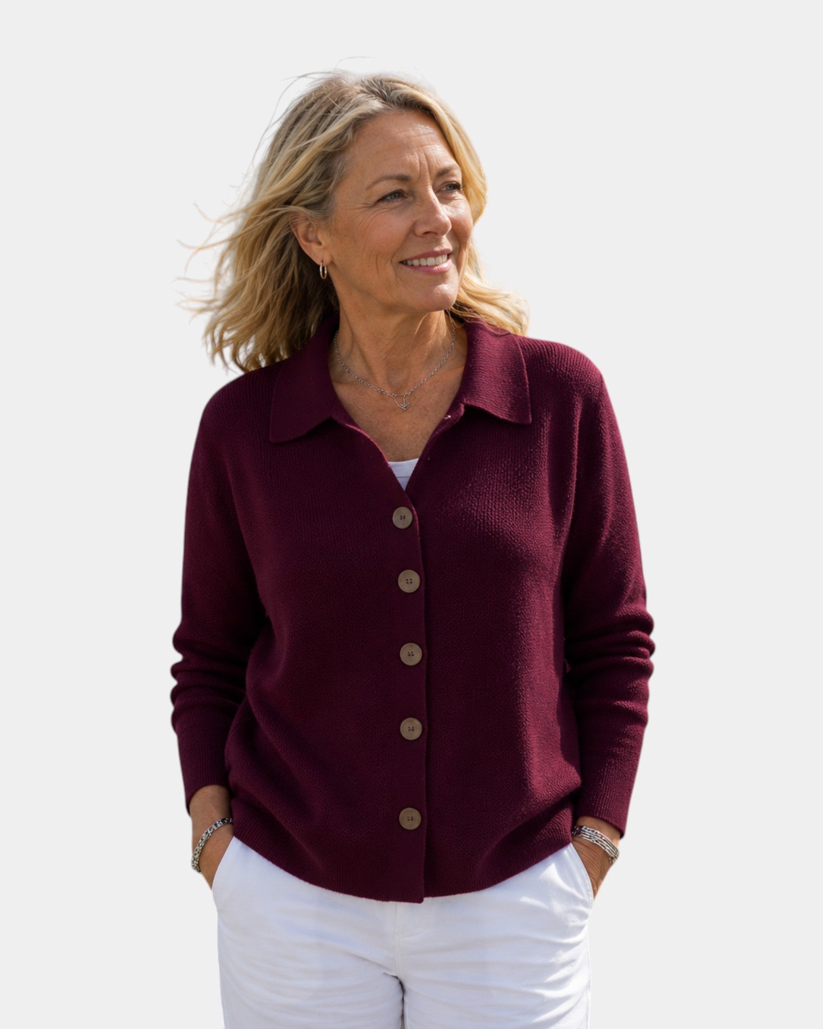 Mere | Button-Up Knit Cardigan
