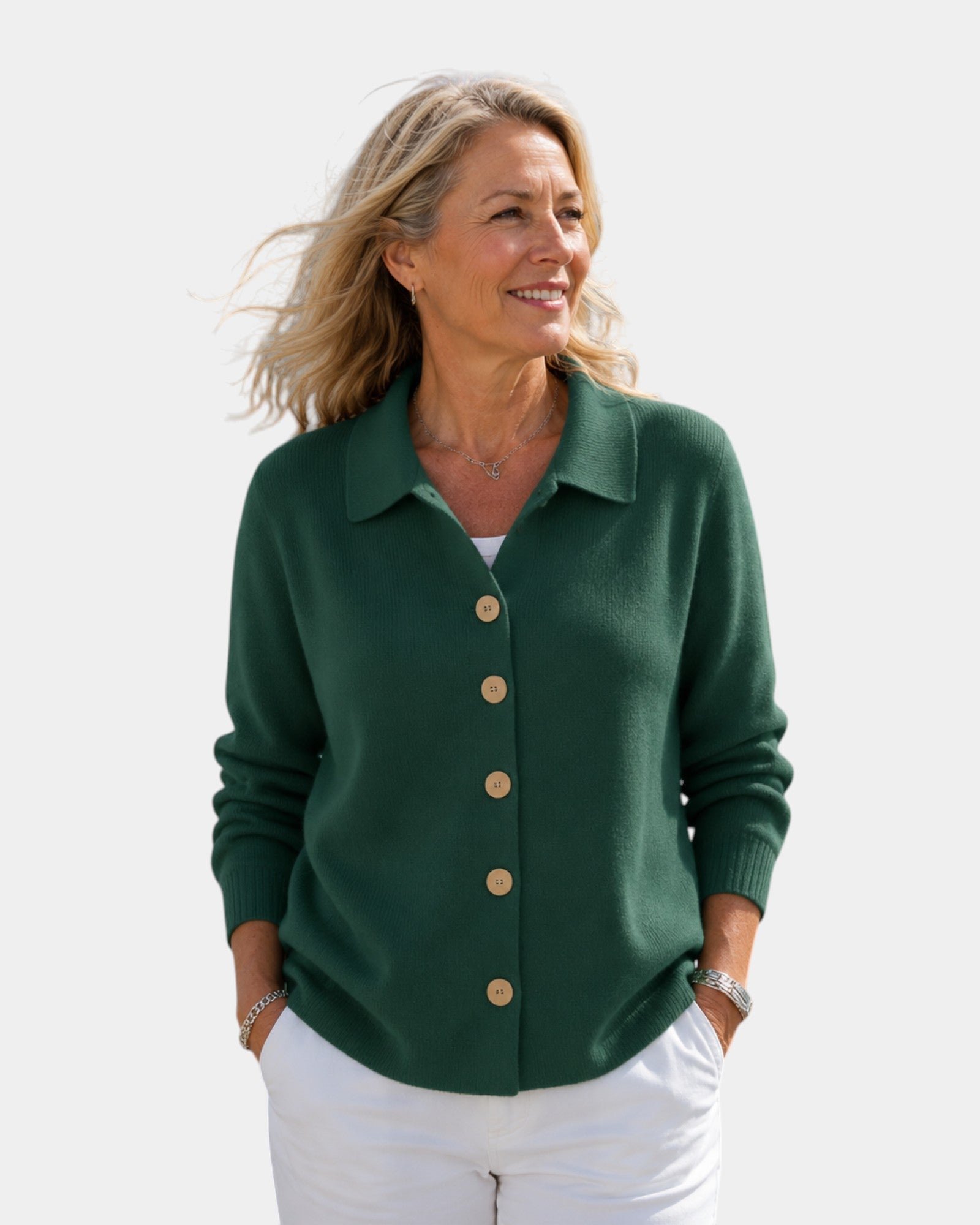 Mere | Button-Up Knit Cardigan