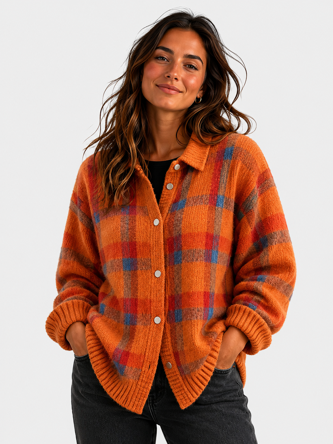 Danique | Cloud-Soft Plaid Button-Up