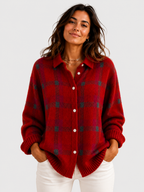 Danique | Cloud-Soft Plaid Button-Up