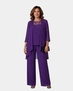 Edie | Matching Pants, Blouse, and Coat Set