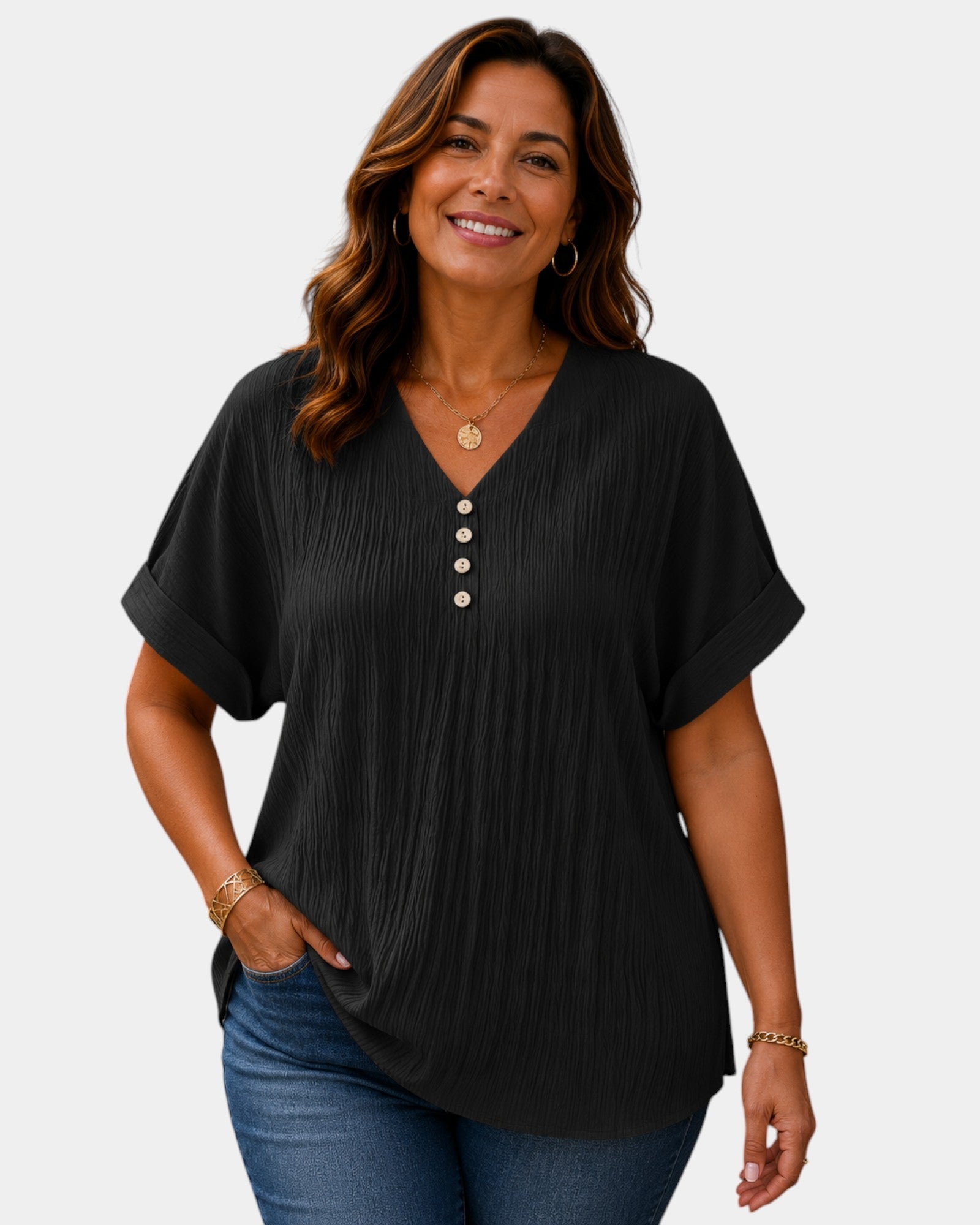 Ella | V-Neck Blouse