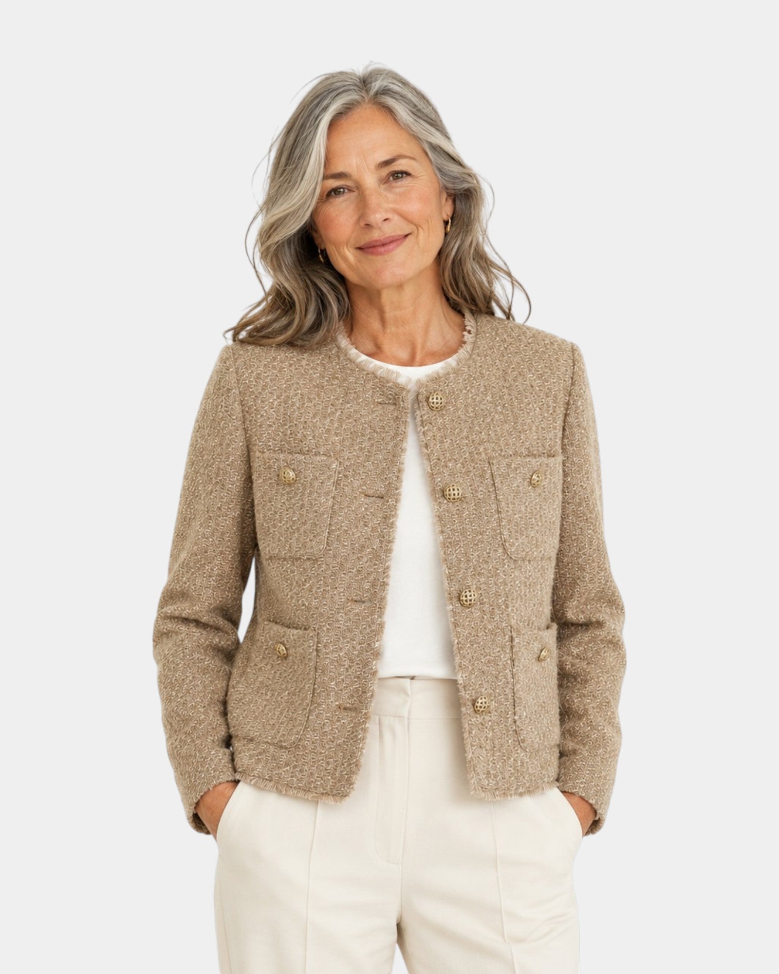 Zoe | Chic Beige Jacket