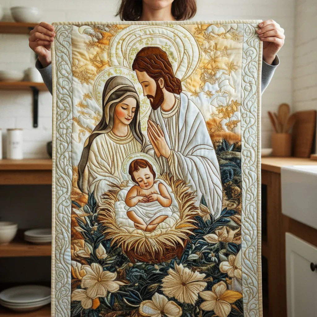 Divine Nativity Quilted Table Runner