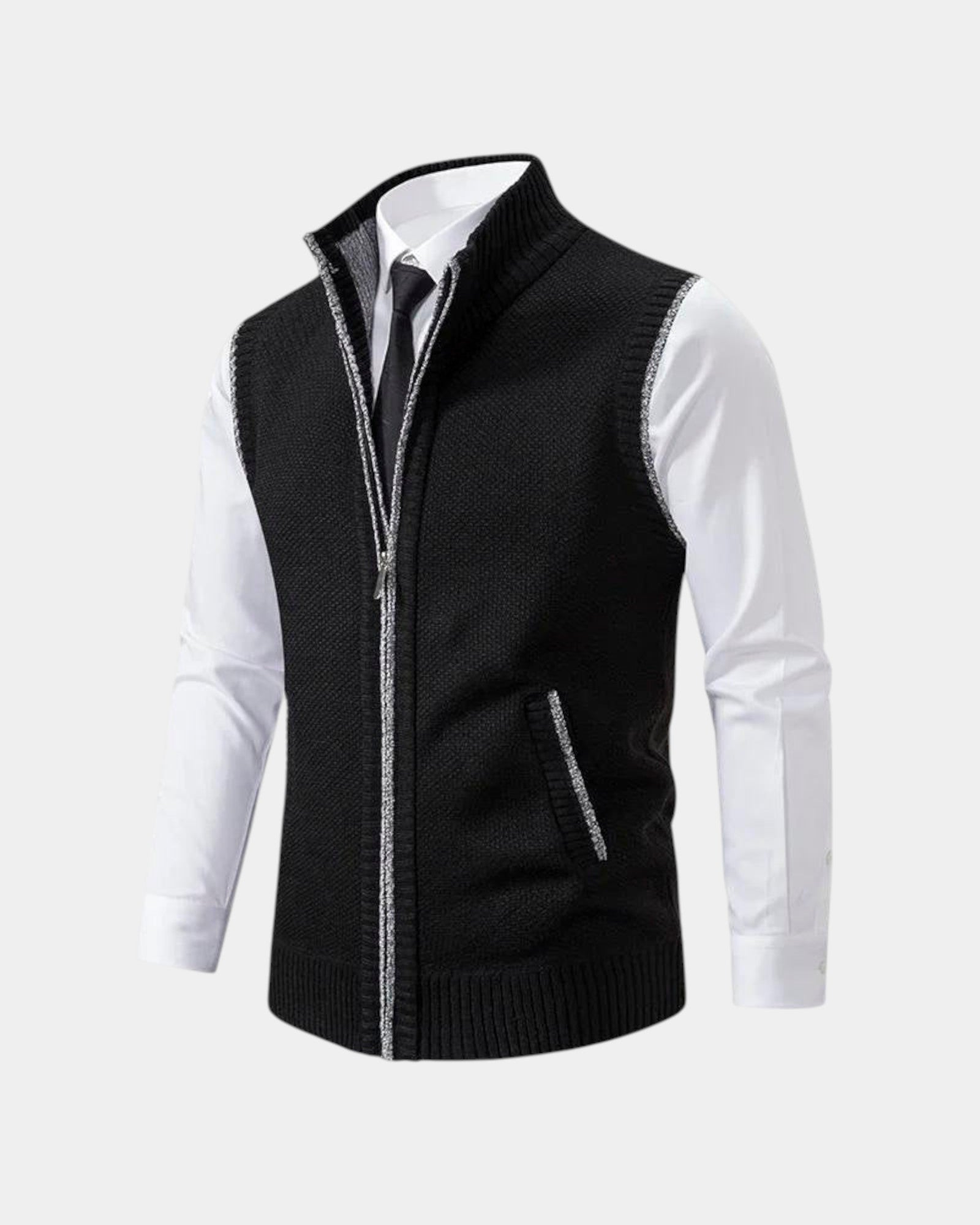 Reginald | The Zip-Up Sweater Vest