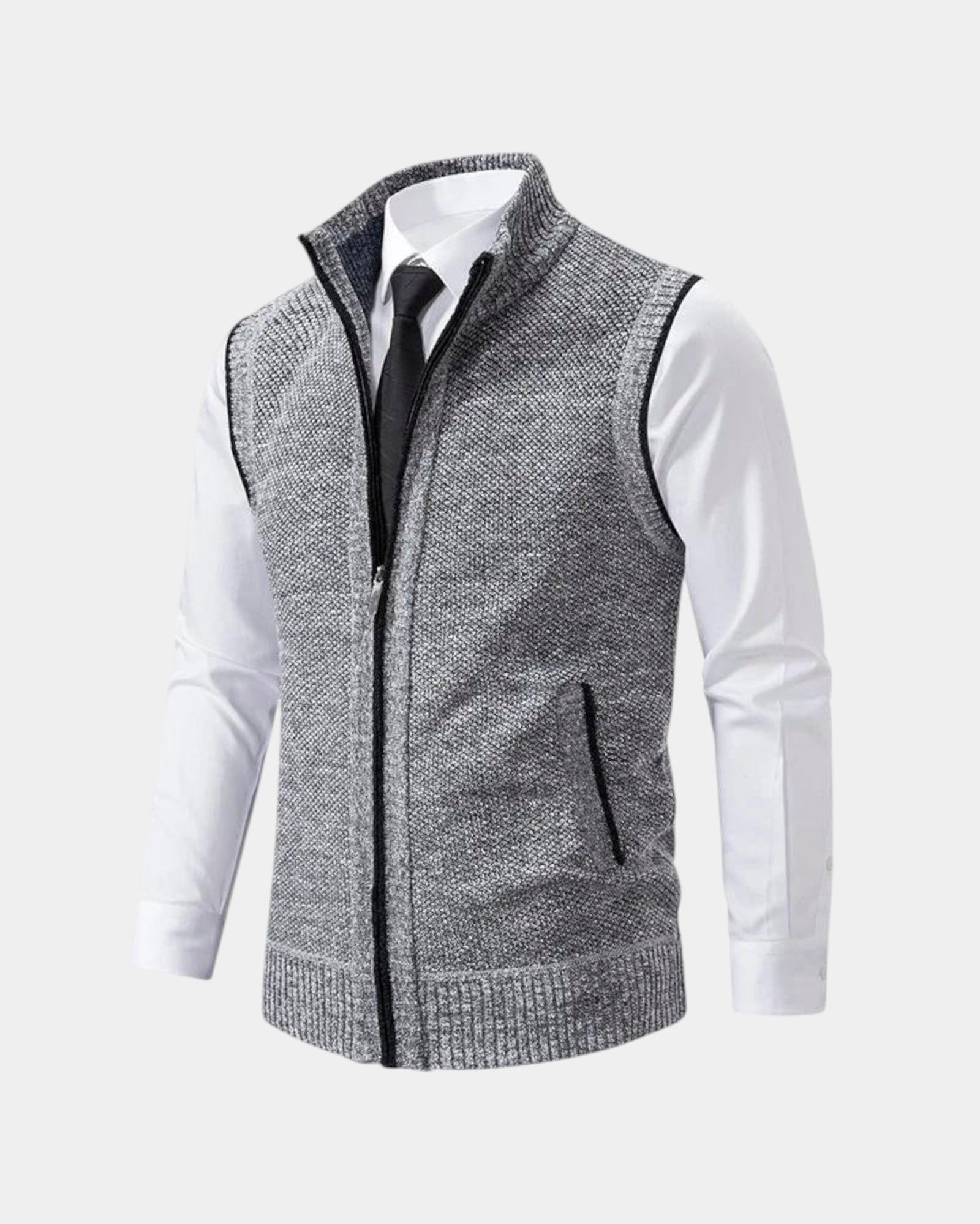 Reginald | The Zip-Up Sweater Vest