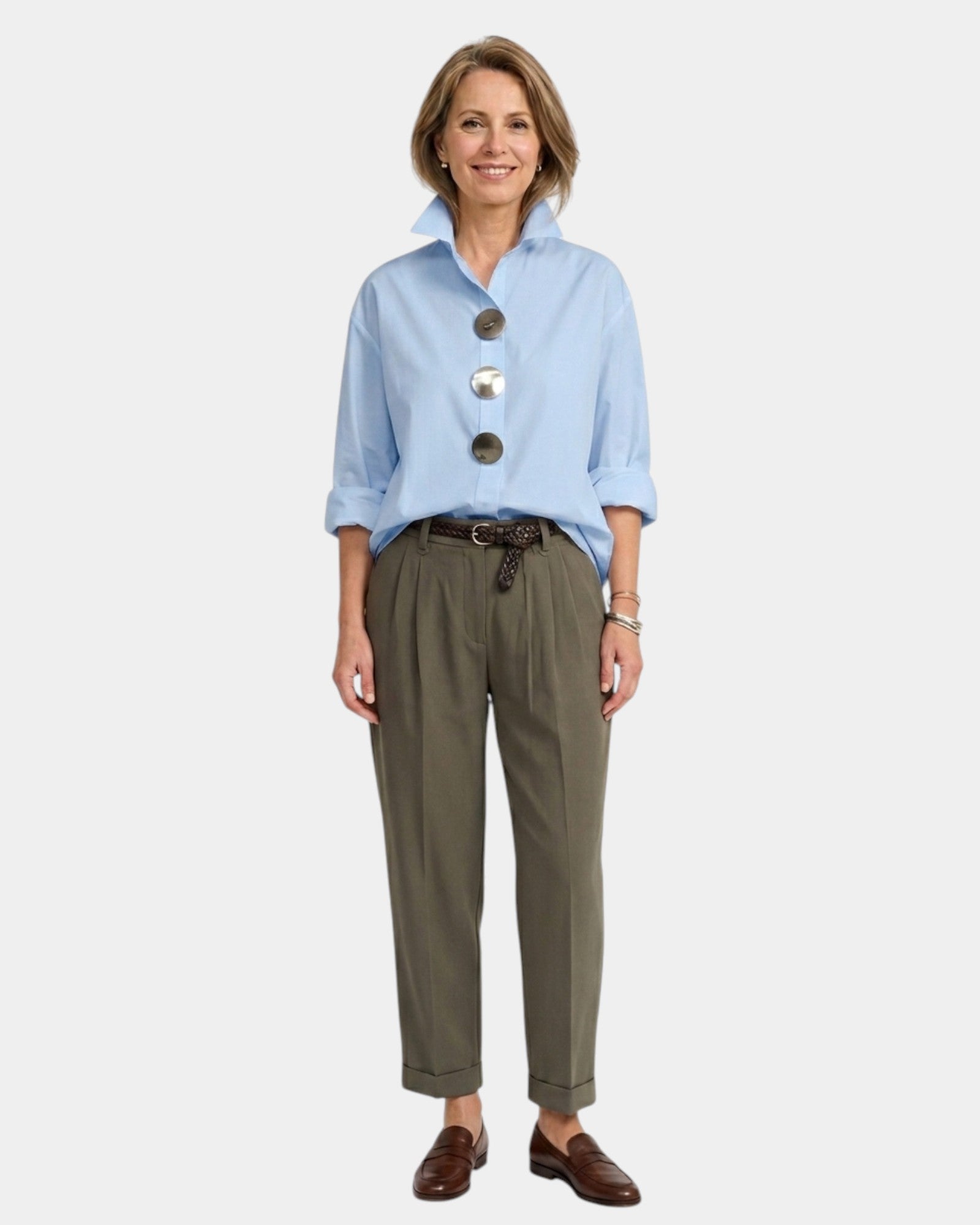 Hazel | High Neck Shirt