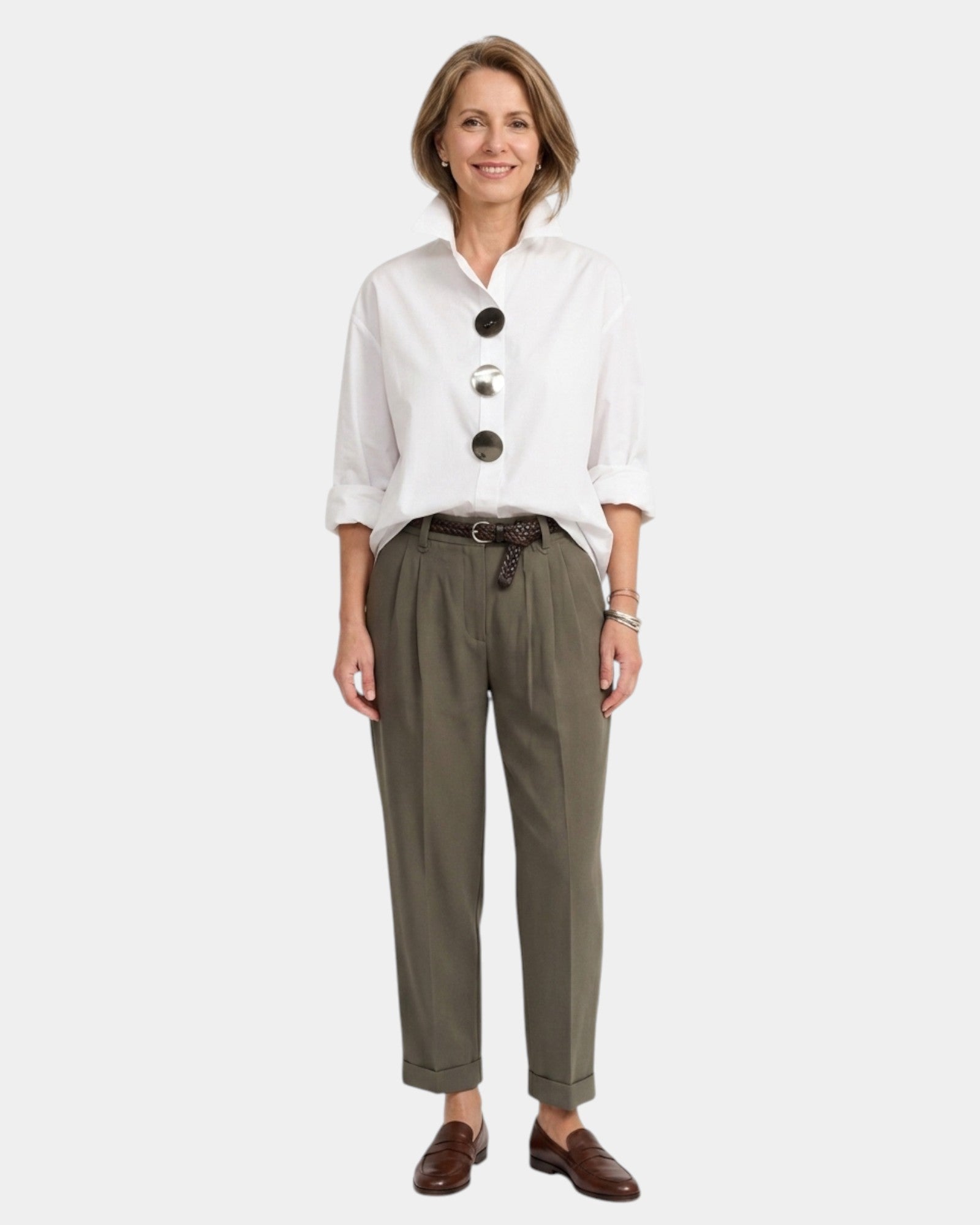 Hazel | High Neck Shirt