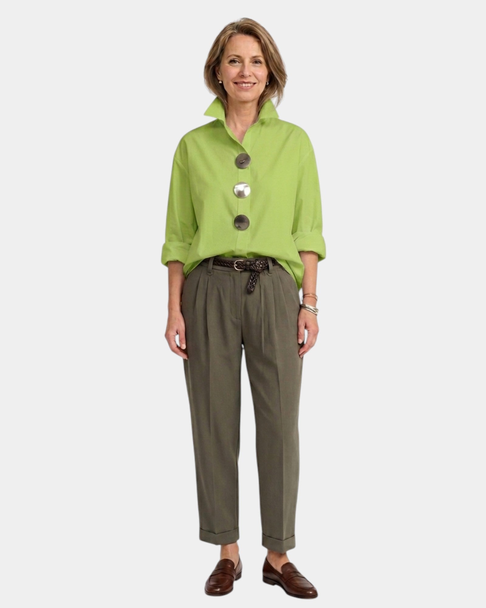 Hazel | High Neck Shirt