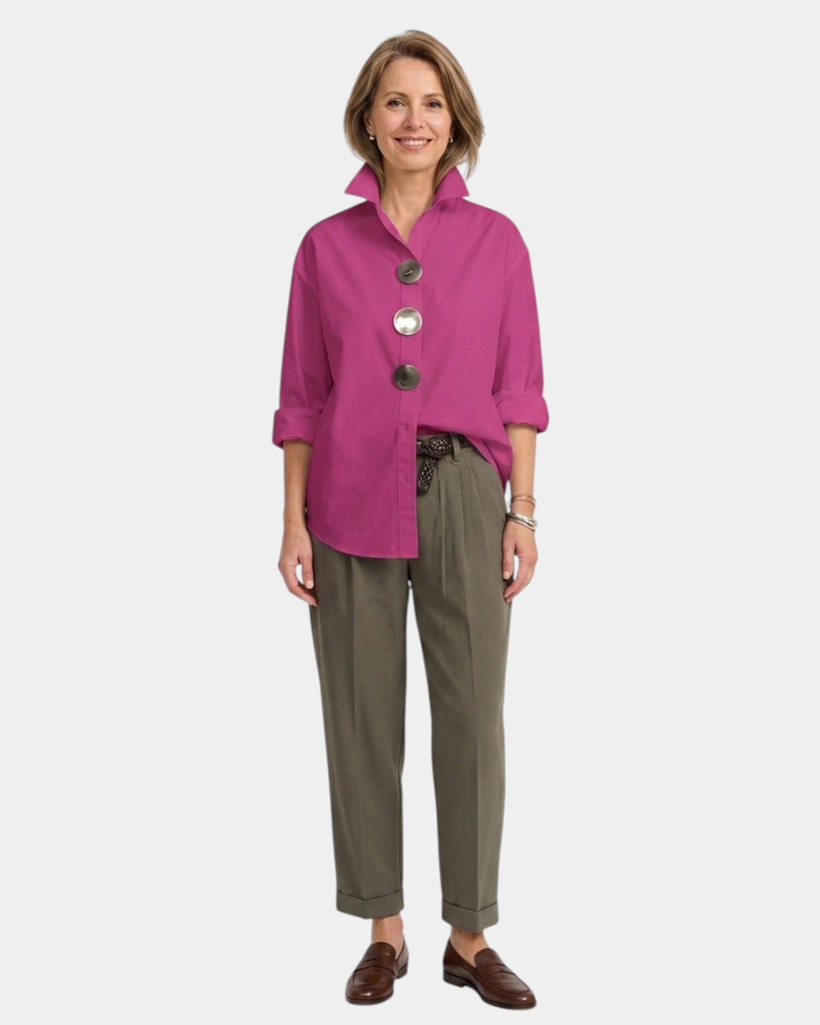 Hazel | High Neck Shirt