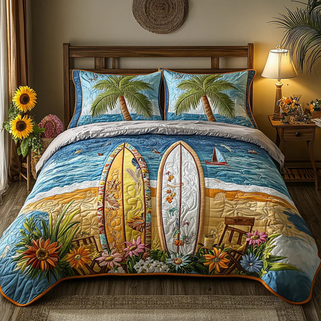 Island Breeze 3-Piece Quilted Bedding Collection