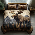 3-Piece Quilted Bedding Set Featuring Forest Animals