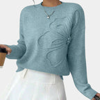 Ella | Knitted Floral Sweater