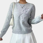 Ella | Knitted Floral Sweater