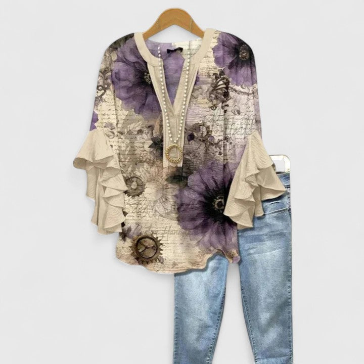 Isabella™ | Ruffle Sleeve Blouse canada