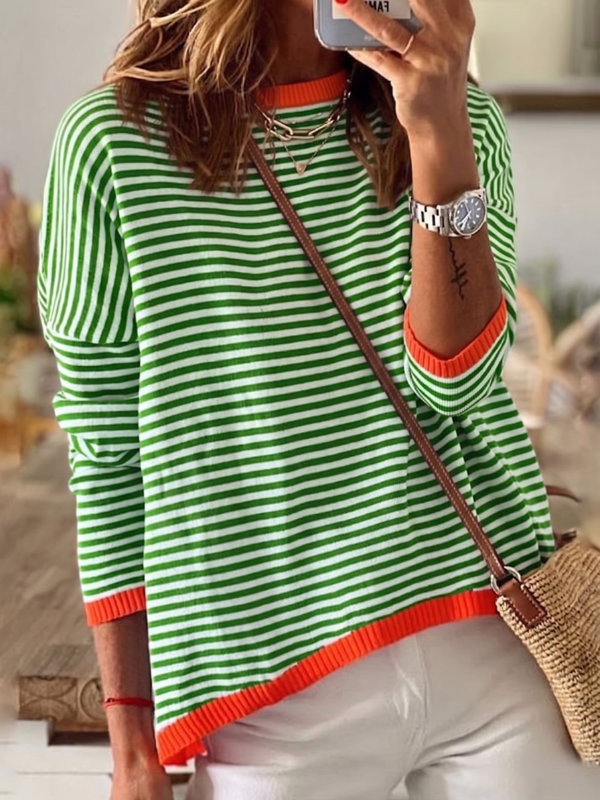 Sophie - Striped Long Sleeve Top aud