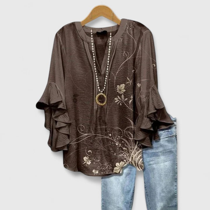 Isabella™ | Ruffle Sleeve Blouse canada