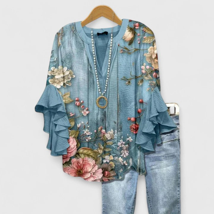 Isabella™ | Ruffle Sleeve Blouse canada