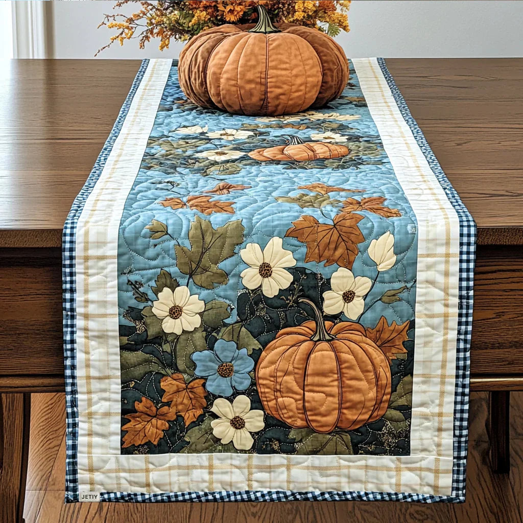 Pumpkin Spice Season Quilted Table Runner