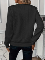 Textured Zipper Sweatshirt – Stylish & Comfy eua