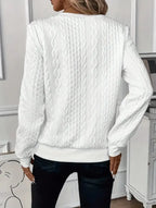Textured Zipper Sweatshirt – Stylish & Comfy eua