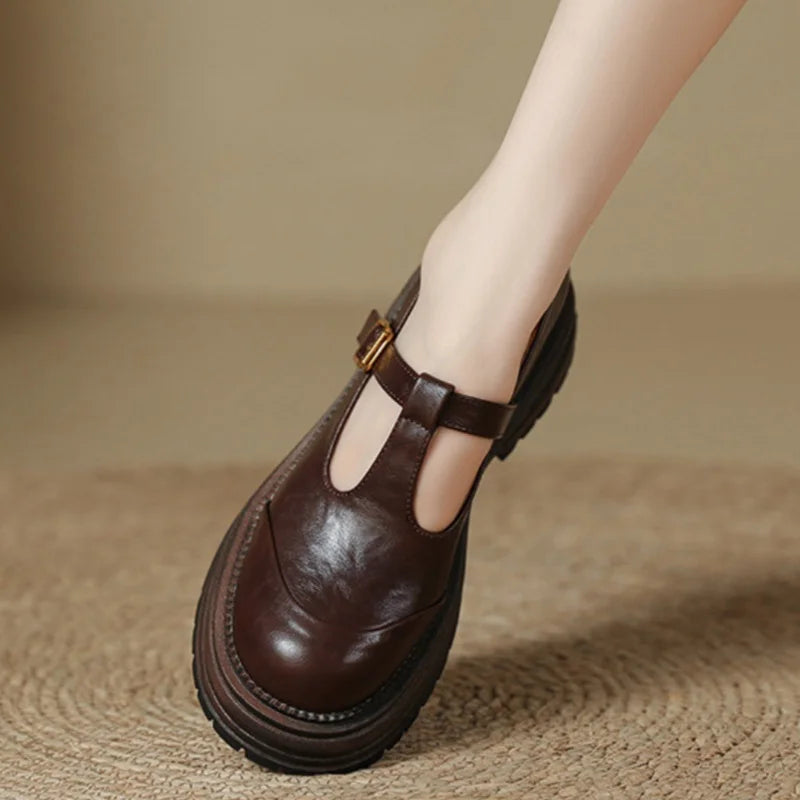Aria | T-Bar Shoes with Vintage Charm