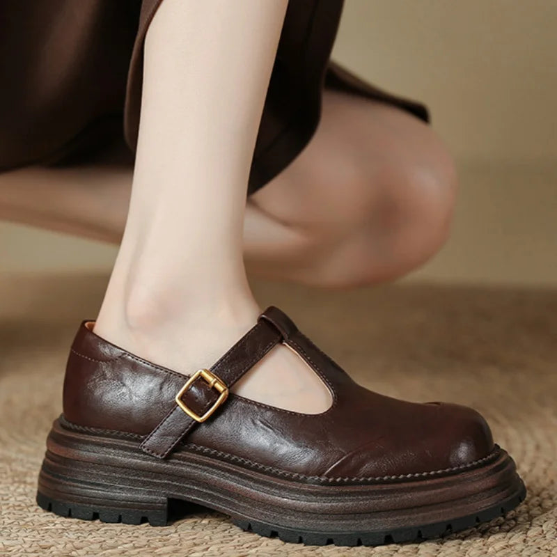 Aria | T-Bar Shoes with Vintage Charm