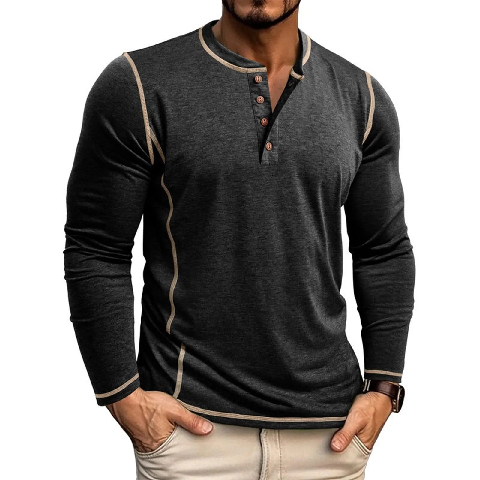 Marcel™ | Stijlvolle Heren Longsleeve holanda