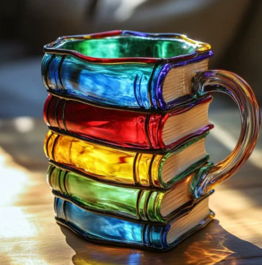 Vibrant Handmade Mug Inspired by Literature